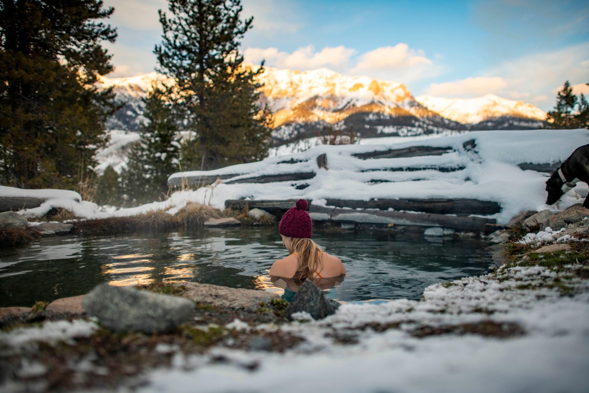 Idaho hot springs landscape